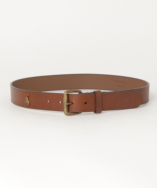 POLO RALPH LAUREN（ポロ ラルフ ローレン）の「タンブルド レザー ベルト（ベルト・メンズ・ブラウン・38/36/34/32）」の4枚目の写真