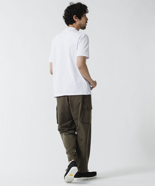 NANO universe（ナノユニバース）の「《WEB限定》超長綿オーガニックモックネックTEE（Tシャツ/カットソー・メンズ・ホワイト/ブラック・マルチサイズ）」の3枚目の写真