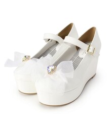 売切終了★オーガンジーリボン付きパンプス