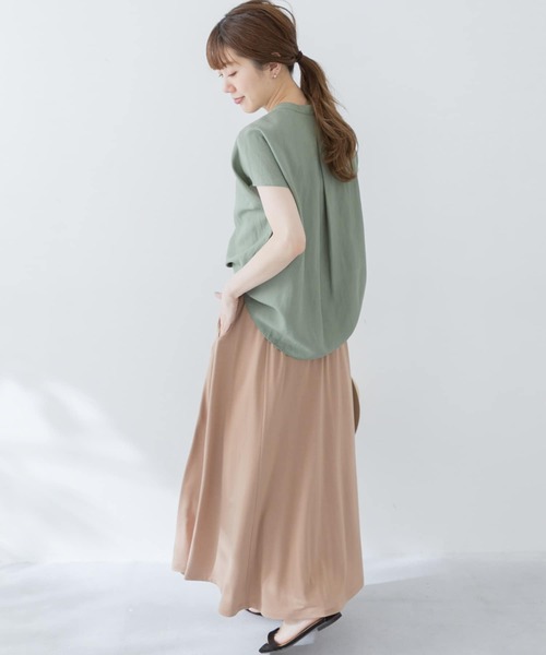 URBAN RESEARCH Sonny Label（アーバンリサーチサニーレーベル）の「カットフレアロングスカート（スカート・レディース・ダークグレー/モカ/ブラック・FREE）」の5枚目の写真