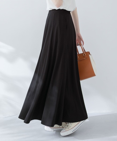 URBAN RESEARCH Sonny Label（アーバンリサーチサニーレーベル）の「カットフレアロングスカート（スカート・レディース・ダークグレー/モカ/ブラック・FREE）」の9枚目の写真