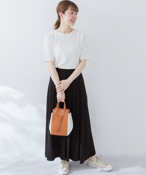 URBAN RESEARCH Sonny Label（アーバンリサーチサニーレーベル）の「カットフレアロングスカート（スカート・レディース・ダークグレー/モカ/ブラック・FREE）」の11枚目の写真