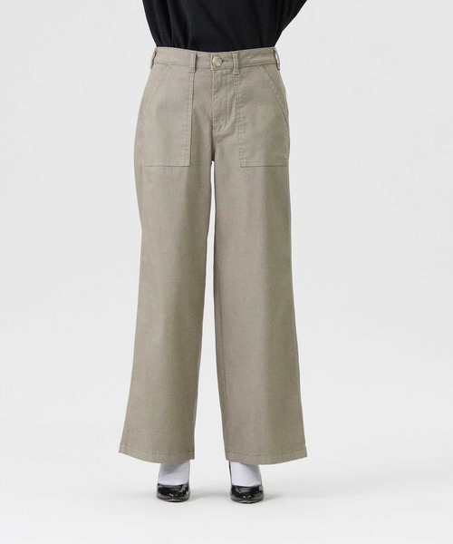 SOMETHING（サムシング）の「【SOMETHING】「COOL」 ベイカーワイドパンツ（その他パンツ・レディース・ベージュ・28inch/29inch/26inch/27inch）」の9枚目の写真