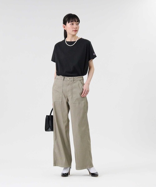 SOMETHING（サムシング）の「【SOMETHING】「COOL」 ベイカーワイドパンツ（その他パンツ・レディース・ベージュ・28inch/29inch/26inch/27inch）」の4枚目の写真