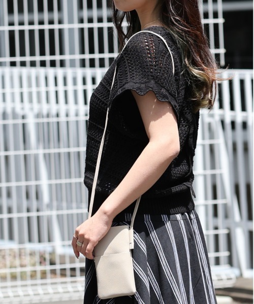 ARCANUM DESIGN（アルカナムデザイン）の「ARL 5G KNT バックレースアップニット×キャミソール（ニット/セーター・レディース・ブラック/グレー/モカ/ベージュ・FREE）」の9枚目の写真