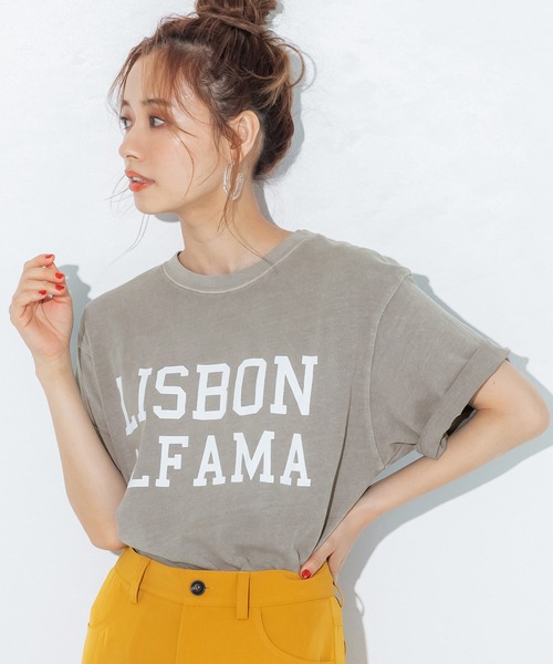 coca（coca）（コカ）の「ピグメントアソートプリントTee（Tシャツ/カットソー・レディース・ブラック/イエロー/アイボリー/ブラウン・M/L）」の3枚目の写真