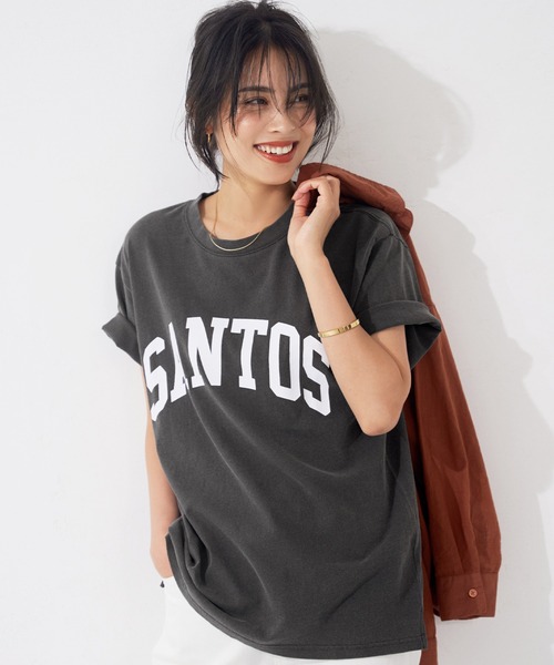 coca（coca）（コカ）の「ピグメントアソートプリントTee（Tシャツ/カットソー・レディース・ブラック/イエロー/アイボリー/ブラウン・M/L）」の2枚目の写真