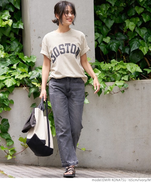 coca（coca）（コカ）の「ピグメントアソートプリントTee（Tシャツ/カットソー・レディース・ブラック/イエロー/アイボリー/ブラウン・M/L）」の8枚目の写真