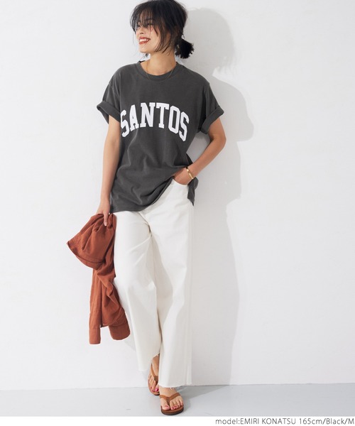 coca（coca）（コカ）の「ピグメントアソートプリントTee（Tシャツ/カットソー・レディース・ブラック/イエロー/アイボリー/ブラウン・M/L）」の13枚目の写真