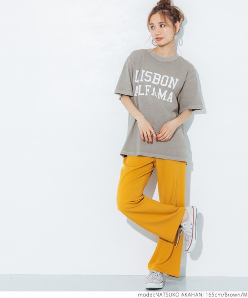 coca（coca）（コカ）の「ピグメントアソートプリントTee（Tシャツ/カットソー・レディース・ブラック/イエロー/アイボリー/ブラウン・M/L）」の15枚目の写真