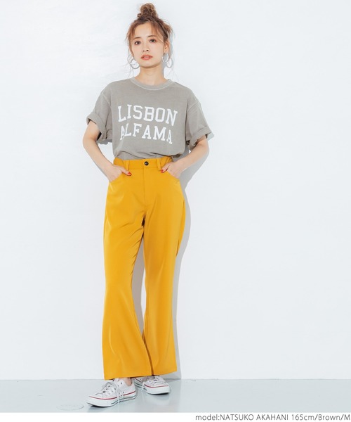 coca（coca）（コカ）の「ピグメントアソートプリントTee（Tシャツ/カットソー・レディース・ブラック/イエロー/アイボリー/ブラウン・M/L）」の19枚目の写真