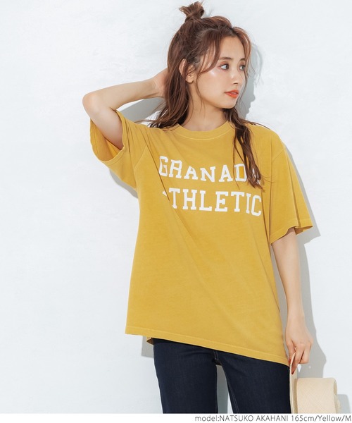 coca（coca）（コカ）の「ピグメントアソートプリントTee（Tシャツ/カットソー・レディース・ブラック/イエロー/アイボリー/ブラウン・M/L）」の20枚目の写真