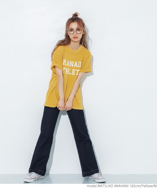 coca（coca）（コカ）の「ピグメントアソートプリントTee（Tシャツ/カットソー・レディース・ブラック/イエロー/アイボリー/ブラウン・M/L）」の22枚目の写真