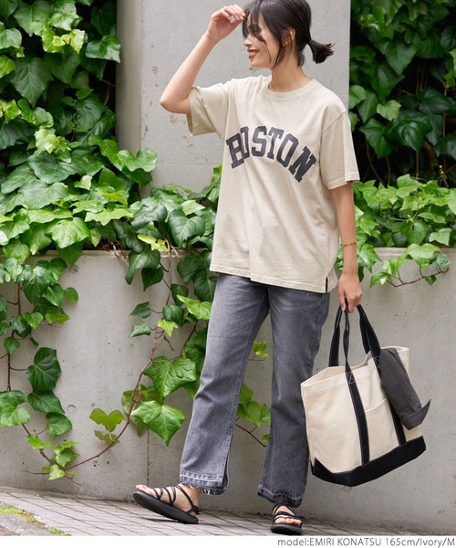 coca（coca）（コカ）の「ピグメントアソートプリントTee（Tシャツ/カットソー・レディース・ブラック/イエロー/アイボリー/ブラウン・M/L）」の6枚目の写真