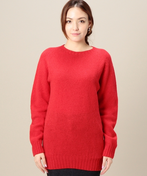 BEAUTY&YOUTH UNITED ARROWS（ビューティーアンドユースユナイテッドアローズ）の「BYMC JOHN TULLOCH クルーネックプルオーバー◆（ニット/セーター・レディース・グレー/ホワイト/ダークブラウン/レッド・フリー）」の6枚目の写真