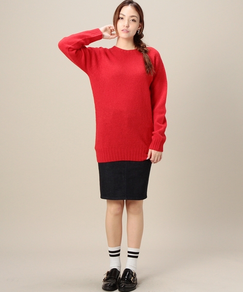 BEAUTY&YOUTH UNITED ARROWS（ビューティーアンドユースユナイテッドアローズ）の「BYMC JOHN TULLOCH クルーネックプルオーバー◆（ニット/セーター・レディース・グレー/ホワイト/ダークブラウン/レッド・フリー）」の8枚目の写真