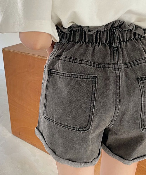 fd style（エフディ スタイル）の「【DS】エラスティックショートパンツ（デニムパンツ・レディース・ホワイト/ブラック・MEDIUM/LARGE/X-LARGE）」の8枚目の写真