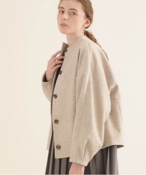 Kelen（ケレン）の「「KELEN / ケレン」ダブルフェイスボトルネックショートコート”BENNA”（ダウンジャケット/コート・レディース・ブラック/モカ/ライトベージュ・S/M）」の3枚目の写真