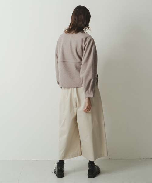 Kelen（ケレン）の「「KELEN / ケレン」ダブルフェイスボトルネックショートコート”BENNA”（ダウンジャケット/コート・レディース・ブラック/モカ/ライトベージュ・S/M）」の11枚目の写真