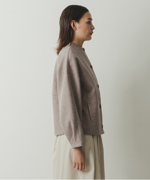 Kelen（ケレン）の「「KELEN / ケレン」ダブルフェイスボトルネックショートコート”BENNA”（ダウンジャケット/コート・レディース・ブラック/モカ/ライトベージュ・S/M）」の19枚目の写真