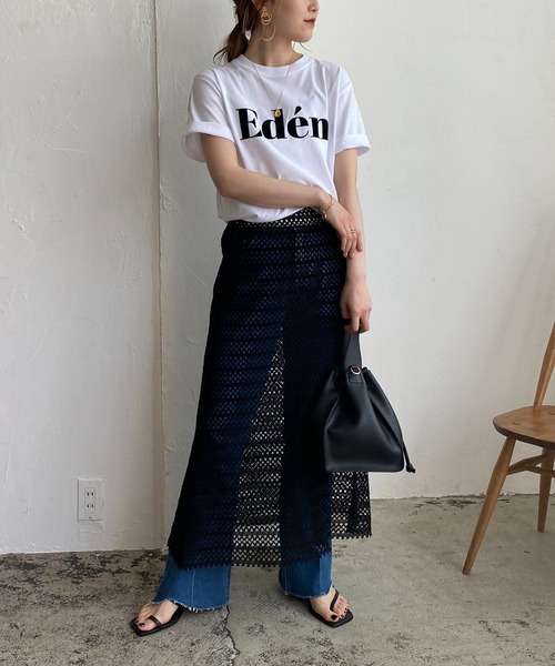 CAPRICIEUX LE'MAGE（カプリシューレマージュ）の「2WAYクロシェレーススカート（スカート・レディース・ホワイト/ブラック/グリーン・FREE）」の19枚目の写真