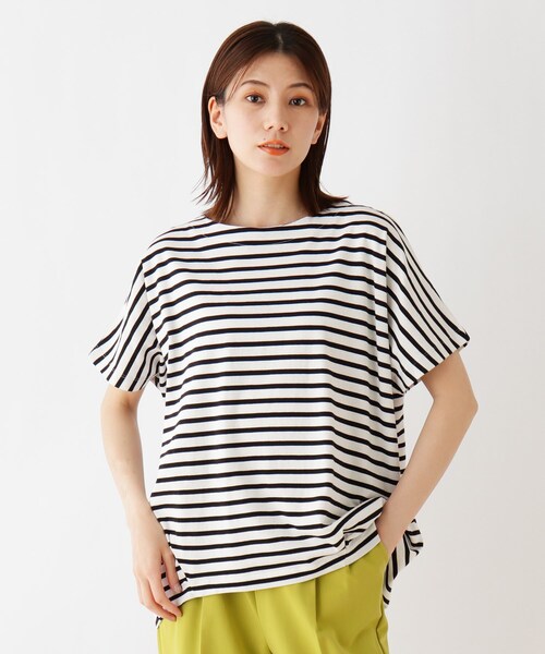 SHOO・LA・RUE（シューラルー）の「◆【SHOO ICE】タックドルマンスリーブTシャツ（Tシャツ/カットソー・レディース・ブラック/ベージュ系2/オリーブ系2/ブラック系2/ダークブラウン/ホワイト系/ベージュ系その他2/ピンク系・00）」の4枚目の写真