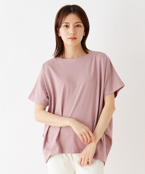 SHOO・LA・RUE（シューラルー）の「◆【SHOO ICE】タックドルマンスリーブTシャツ（Tシャツ/カットソー・レディース・ブラック/ベージュ系2/オリーブ系2/ブラック系2/ダークブラウン/ホワイト系/ベージュ系その他2/ピンク系・00）」の8枚目の写真