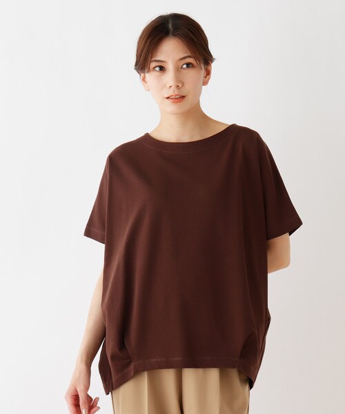 SHOO・LA・RUE（シューラルー）の「◆【SHOO ICE】タックドルマンスリーブTシャツ（Tシャツ/カットソー・レディース・ブラック/ベージュ系2/オリーブ系2/ブラック系2/ダークブラウン/ホワイト系/ベージュ系その他2/ピンク系・00）」の5枚目の写真