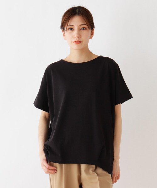 SHOO・LA・RUE（シューラルー）の「◆【SHOO ICE】タックドルマンスリーブTシャツ（Tシャツ/カットソー・レディース・ブラック/ベージュ系2/オリーブ系2/ブラック系2/ダークブラウン/ホワイト系/ベージュ系その他2/ピンク系・00）」の3枚目の写真