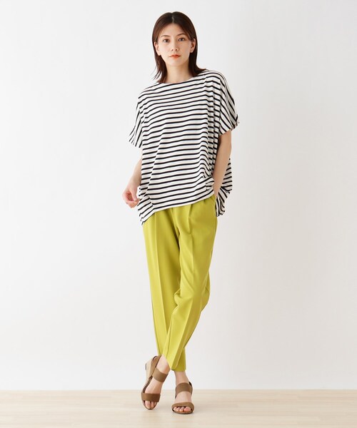 SHOO・LA・RUE（シューラルー）の「◆【SHOO ICE】タックドルマンスリーブTシャツ（Tシャツ/カットソー・レディース・ブラック/ベージュ系2/オリーブ系2/ブラック系2/ダークブラウン/ホワイト系/ベージュ系その他2/ピンク系・00）」の20枚目の写真