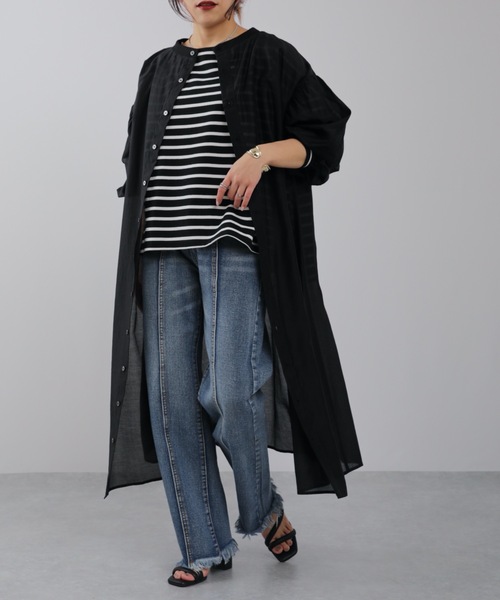 ap retro（アプレトロ）の「2WAYシアーワンピ／シアーガウン【ZOZO限定アイテム】（ワンピース・レディース・ブラック/オフホワイト/ライトベージュ・FREE）」の5枚目の写真