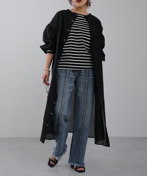 ap retro（アプレトロ）の「2WAYシアーワンピ／シアーガウン【ZOZO限定アイテム】（ワンピース・レディース・ブラック/オフホワイト/ライトベージュ・FREE）」の7枚目の写真