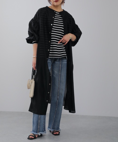 ap retro（アプレトロ）の「2WAYシアーワンピ／シアーガウン【ZOZO限定アイテム】（ワンピース・レディース・ブラック/オフホワイト/ライトベージュ・FREE）」の8枚目の写真