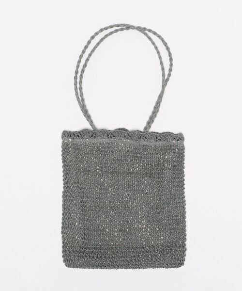 KOBE LETTUCE（コウベレタス）の「ロングハンドルスクエアかごバッグ（かごバッグ・レディース・ベージュ/ピンク/グリーン系その他・FREE）」の4枚目の写真