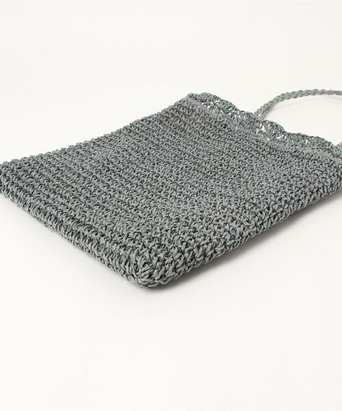 KOBE LETTUCE（コウベレタス）の「ロングハンドルスクエアかごバッグ（かごバッグ・レディース・ベージュ/ピンク/グリーン系その他・FREE）」の5枚目の写真