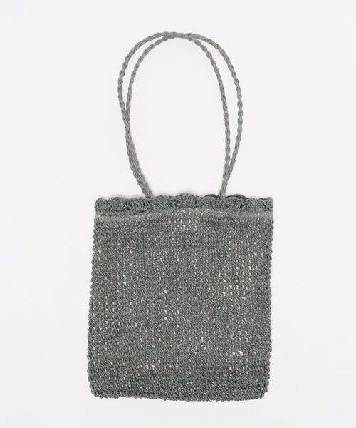 KOBE LETTUCE（コウベレタス）の「ロングハンドルスクエアかごバッグ（かごバッグ・レディース・ベージュ/ピンク/グリーン系その他・FREE）」の14枚目の写真