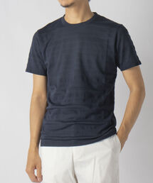 NOLLEY'S goodman | ボーダー シルケットTシャツ (※ジャケットインナーにも最適!)(Tシャツ/カットソー)