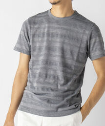 ボーダー シルケットTシャツ (※ジャケットインナーにも最適!)
