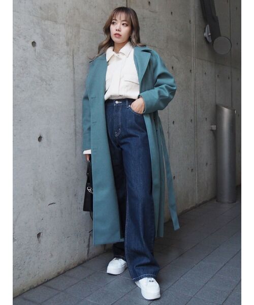 EVRIS（エヴリス）の「コーデュロイショートブルゾン【セットアップ着用可能】（ブルゾン・レディース・ブラック/ブラウン/アイボリー・FREE）」の9枚目の写真