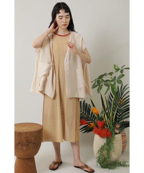 ROSE BUD（ローズバッド）の「ノーカラーシアージャケット（ノー