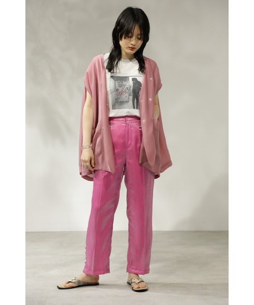 【yuzu0515b】＊ROSE BUD＊シアージャケット　新品FREE ROSE BUD（ローズバッド）の「ノーカラーシアージャケット（ノー