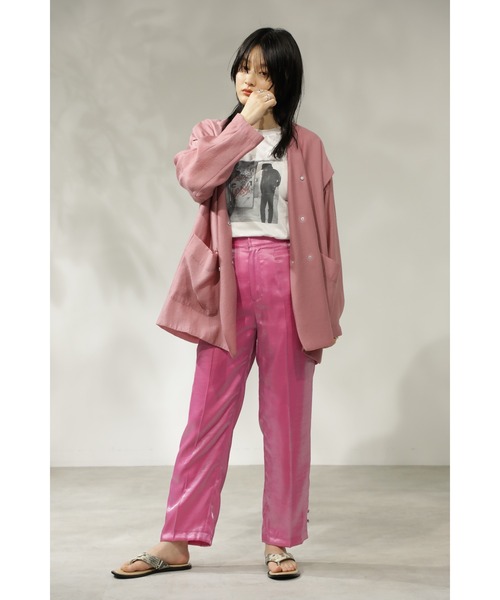 ROSE BUD（ローズバッド）の「ノーカラーシアージャケット（ノー