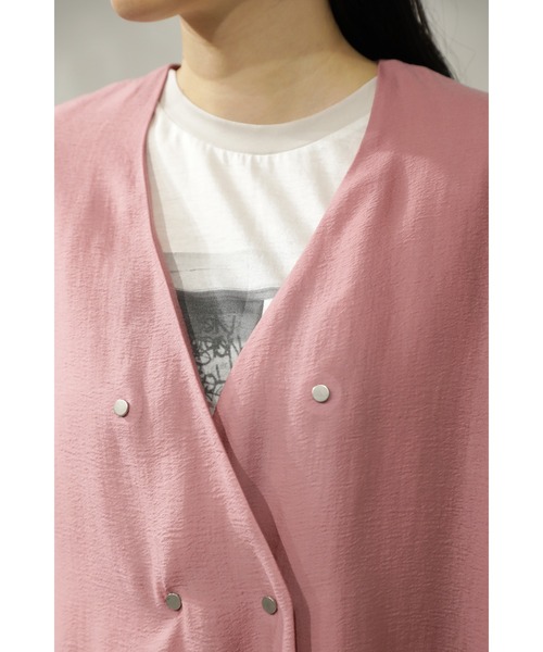 ROSE BUD（ローズバッド）の「ノーカラーシアージャケット（ノー