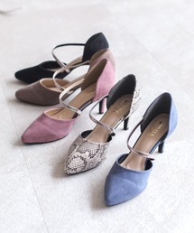 VIVIAN（ヴィヴィアン）の「ポインテッドトゥ斜めストラップセパレートパンプス（パンプス）」