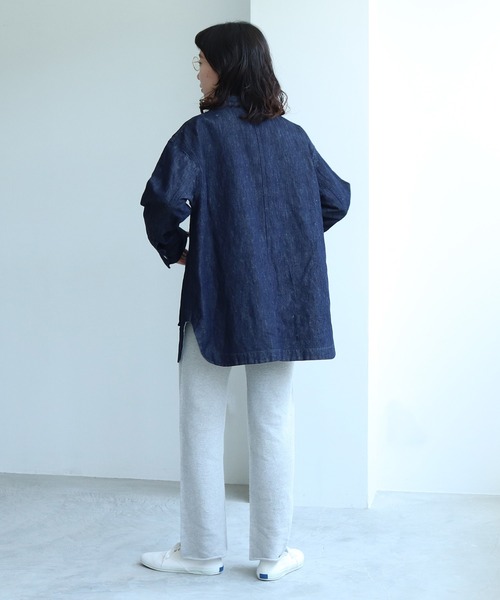 yuni（ユニ ）の「○コットン/リネン denim mao collar