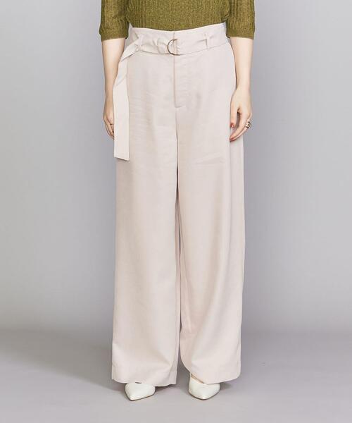 BEAUTY&YOUTH UNITED ARROWS（ビューティーアンドユースユナイテッドアローズ）の「BY ドビーベルトワイドパンツ（その他パンツ・レディース・ダークブラウン/オフホワイト/ライラック・SMALL/MEDIUM/LARGE）」の10枚目の写真