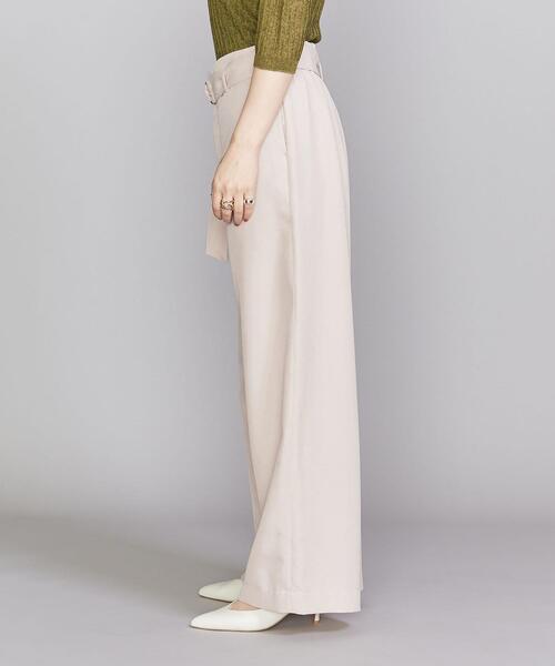 BEAUTY&YOUTH UNITED ARROWS（ビューティーアンドユースユナイテッドアローズ）の「BY ドビーベルトワイドパンツ（その他パンツ・レディース・ダークブラウン/オフホワイト/ライラック・SMALL/MEDIUM/LARGE）」の11枚目の写真
