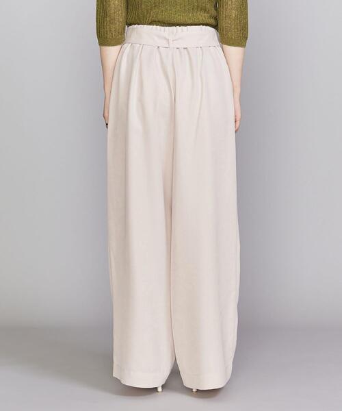BEAUTY&YOUTH UNITED ARROWS（ビューティーアンドユースユナイテッドアローズ）の「BY ドビーベルトワイドパンツ（その他パンツ・レディース・ダークブラウン/オフホワイト/ライラック・SMALL/MEDIUM/LARGE）」の12枚目の写真