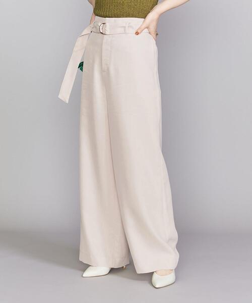 BEAUTY&YOUTH UNITED ARROWS（ビューティーアンドユースユナイテッドアローズ）の「BY ドビーベルトワイドパンツ（その他パンツ・レディース・ダークブラウン/オフホワイト/ライラック・SMALL/MEDIUM/LARGE）」の13枚目の写真
