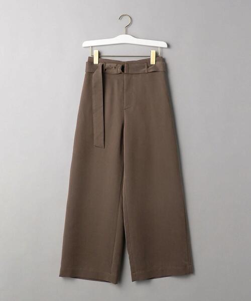 BEAUTY&YOUTH UNITED ARROWS（ビューティーアンドユースユナイテッドアローズ）の「BY ドビーベルトワイドパンツ（その他パンツ・レディース・ダークブラウン/オフホワイト/ライラック・SMALL/MEDIUM/LARGE）」の16枚目の写真